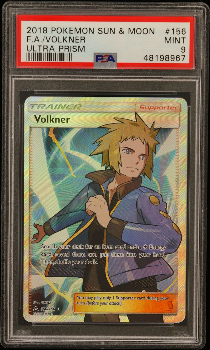 2018 #156 Full Art/Volkner PSA 9