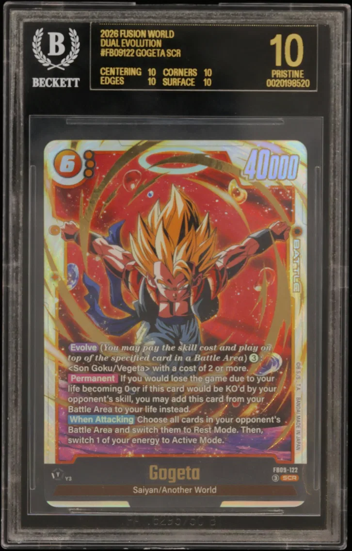 2026 #FB09122 Gogeta SCR BGS 10 Dragon Ball Super Card Game Fusion World -DUAL EVOLUTION-