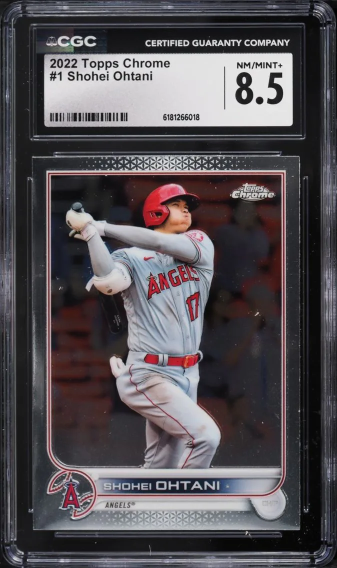 2022 Topps Chrome Shohei Ohtani #1 CGC 8.5 NM-MT+