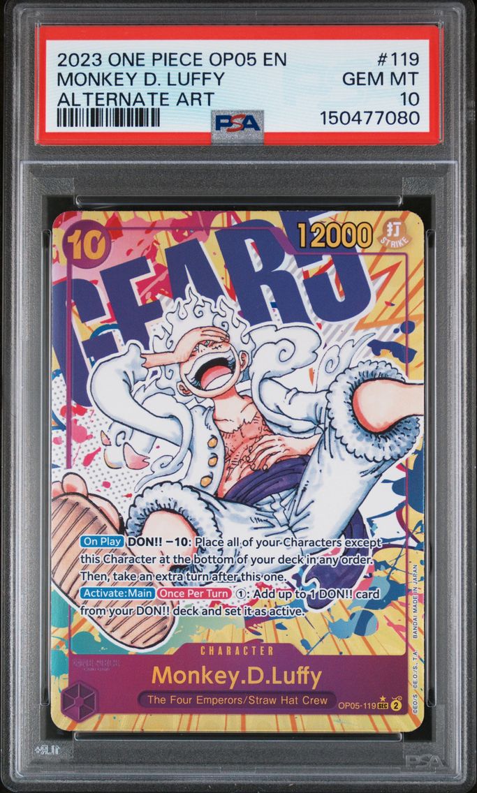 2023 #119 Monkey D. Luffy PSA 10 OP05-Awakening of the New Era One Piece