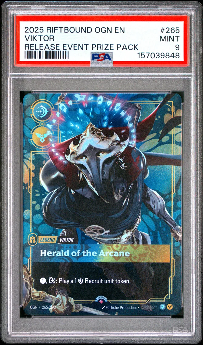 2025 #265 Viktor - Herald of the Arcane PSA 9 Riftbound: League of Legends Ogn-Origins