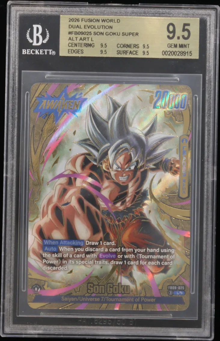 2026 #FB09025 Son Goku SUPER ALT ART L BGS 9.5 Dragon Ball Super Card Game Fusion World -DUAL EVOLUTION-