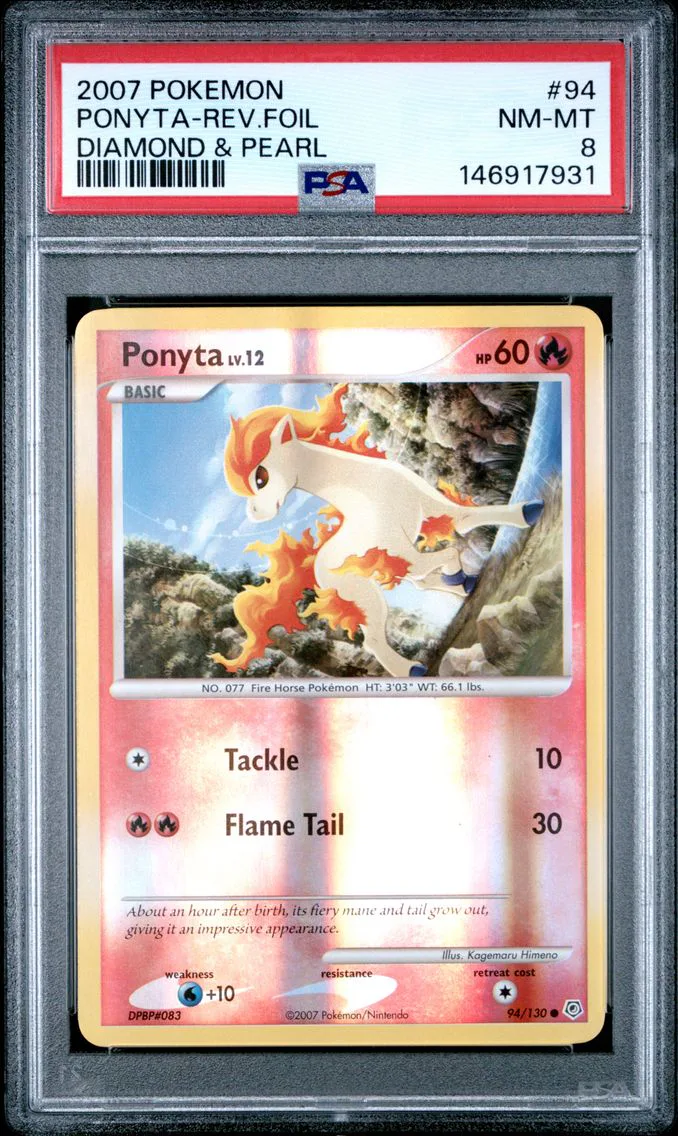 2007 #94 Ponyta-Reverse Foil PSA