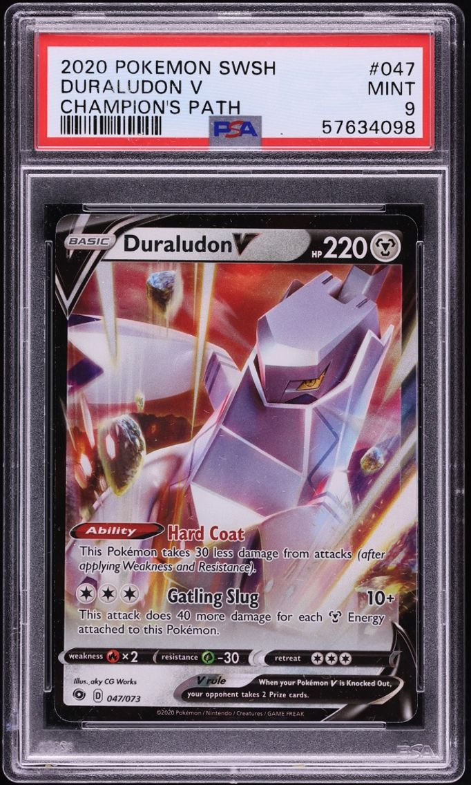 2020 #47 Duraludon V PSA 9 Pokemon Sword & Shield Champion's Path