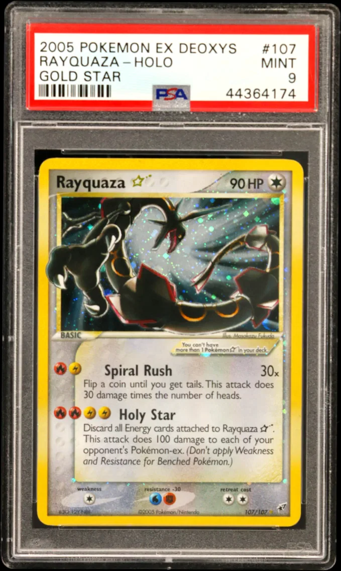2005 #107 Rayquaza-Holo Gold Star PSA 9 EX Deoxys