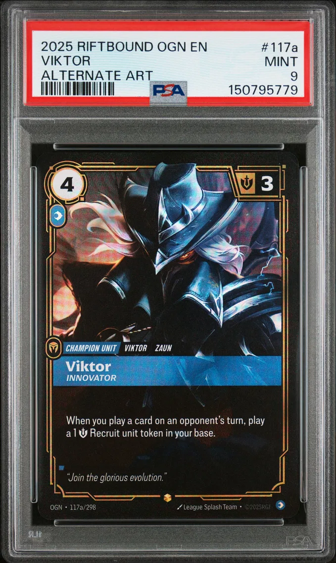 2025 #117a Viktor - Innovator PSA 9 Riftbound: League of Legends Ogn-Origins