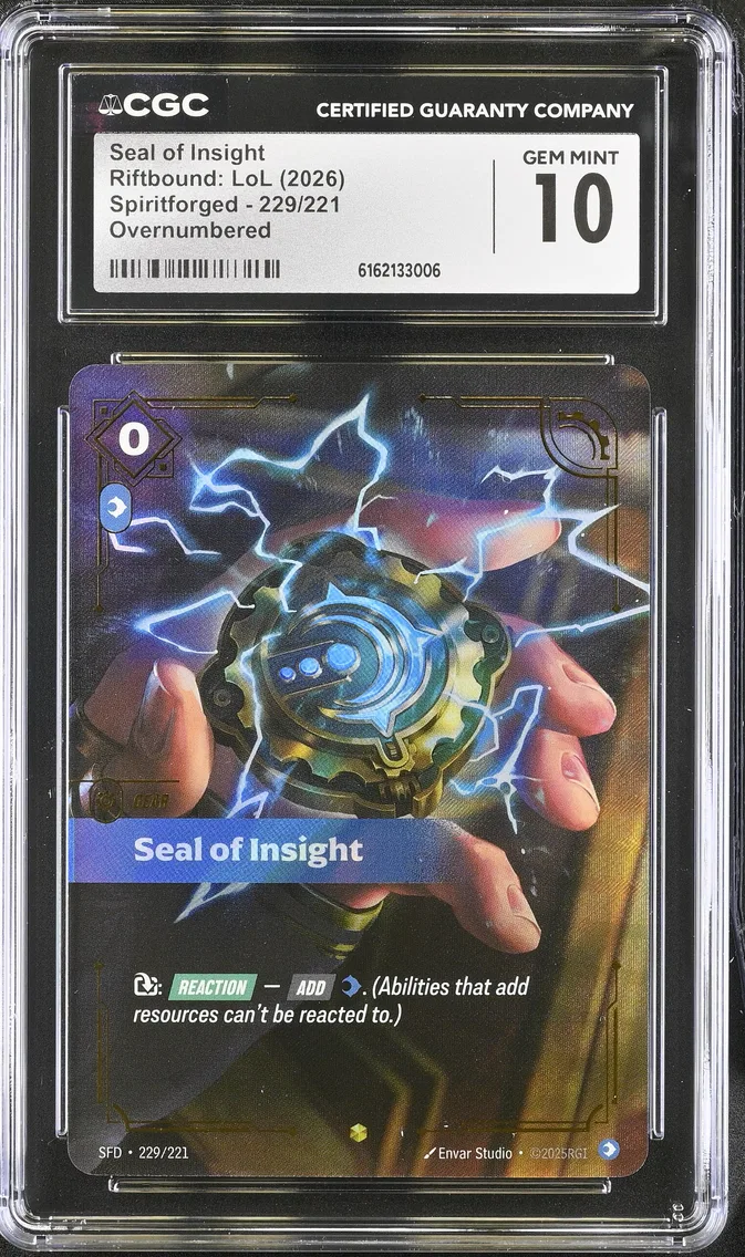 2026 #229 Seal of Insight CGC 10 Spiritforged (SFD) - English