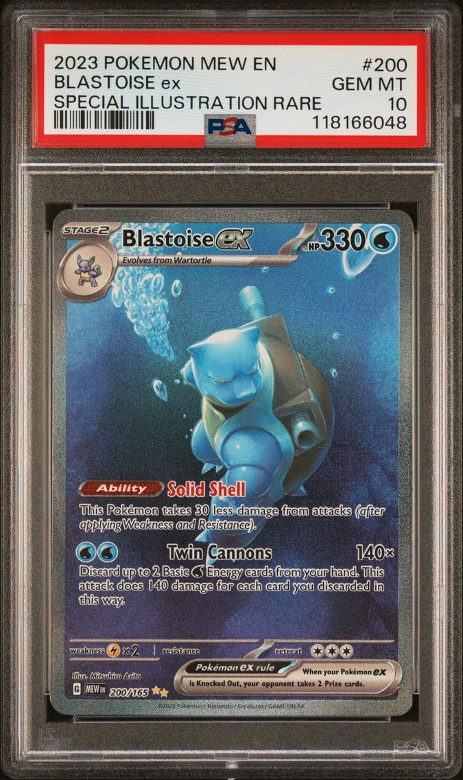 2023 #200 Blastoise EX PSA 10 Me