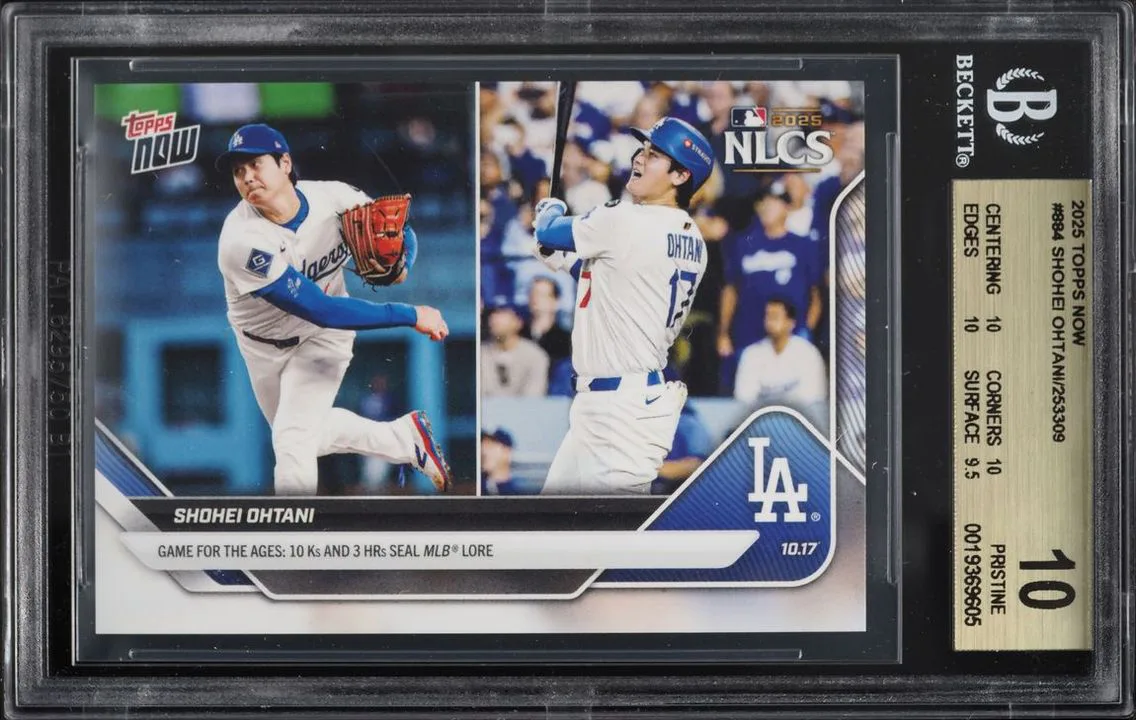 2025 Topps Now Shohei Ohtani #884 BGS 10 PRISTINE