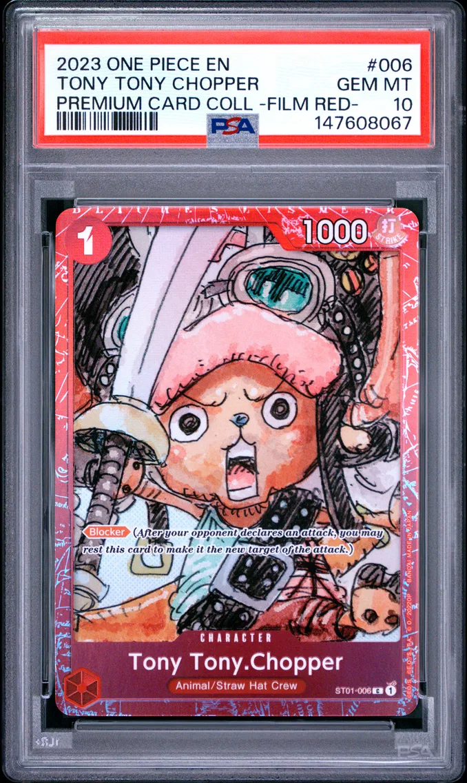 2023 #006 Tony Tony Chopper PSA 10 One Piece Premium Card Collection -One Piece Film Red-