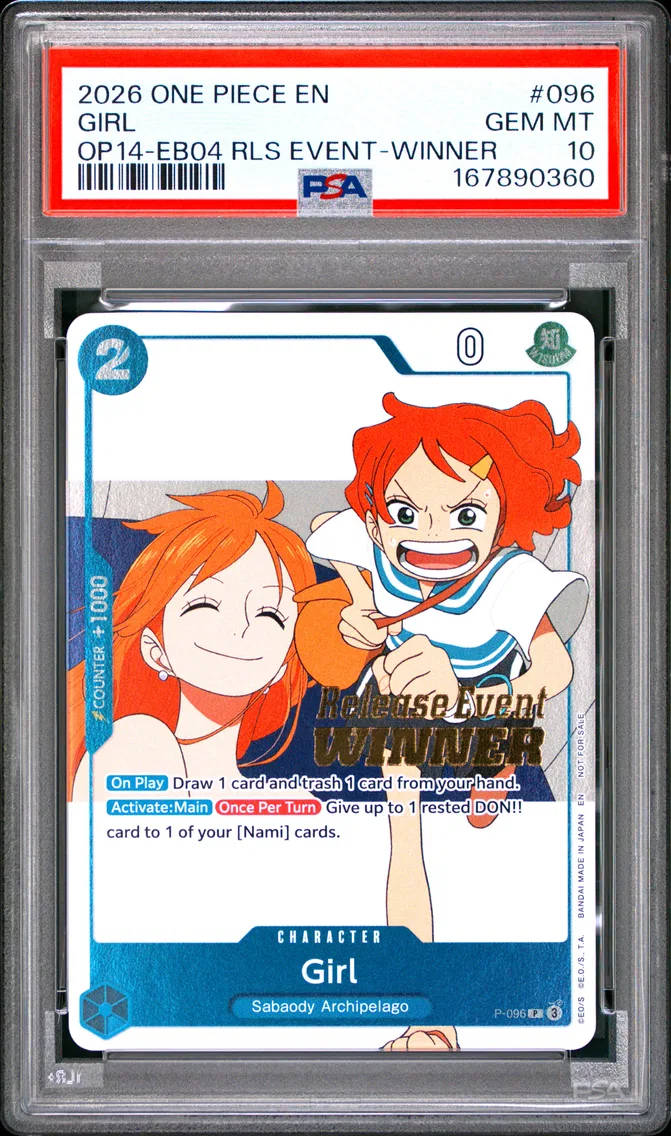 2026 #096 Girl PSA 10 One Piece Promos