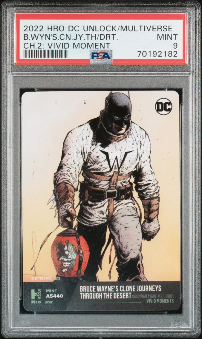 2022 #NA Bruce Wayne's Clone Journey Through the Desert PSA 9 Hro DC Unlock the Multiverse Chapter 2