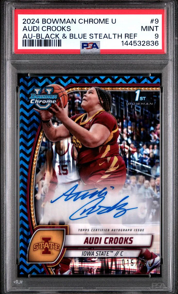 2024 #9 Audi Crooks PSA 9 Bowman Chrome University
