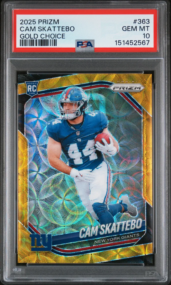 2025 #363 Cam Skattebo PSA 10 Panini Prizm