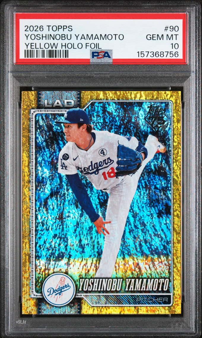2026 #90 Yoshinobu Yamamoto PSA 10 Topps