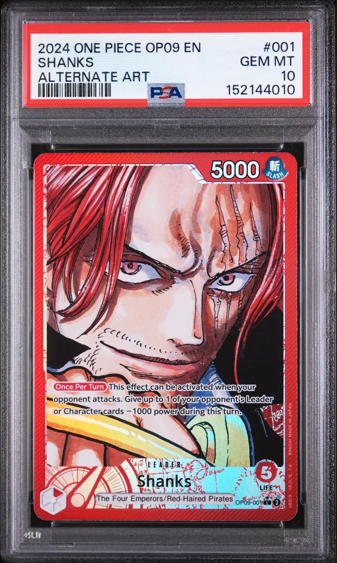 2024 #001 Shanks PSA 10 One Piece OP09-Emperors in the New World