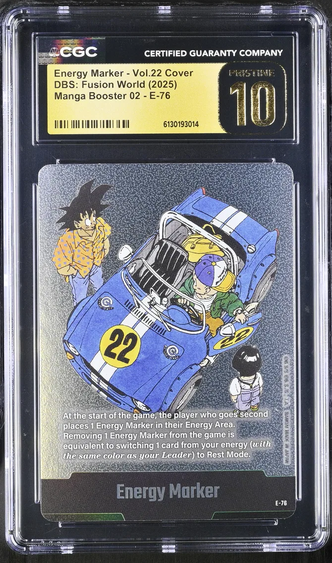 2025 #E-76 Energy Marker - Vol.22 Cover CGC 10 Pristine (SB02) Manga Booster 02 - English