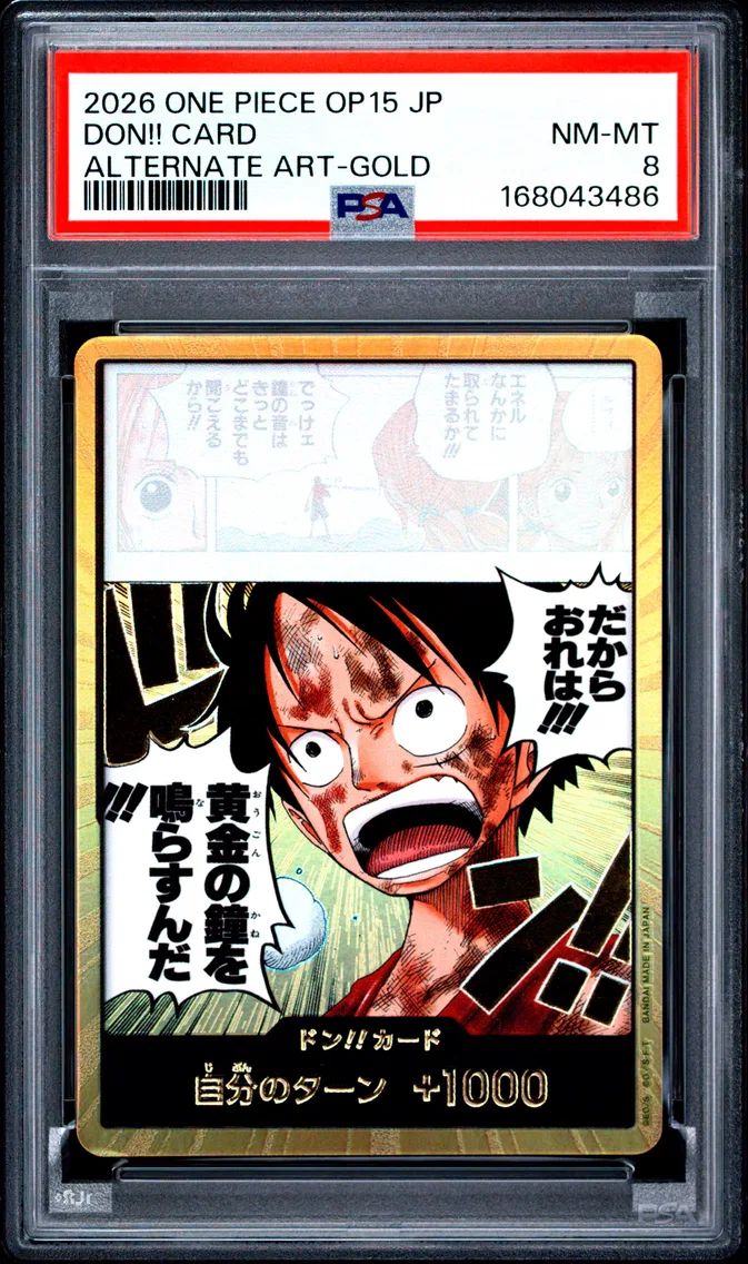 2026 #NA Don!! Card PSA 8 One Piece Japanese OP15-Adventure on Kami's Island