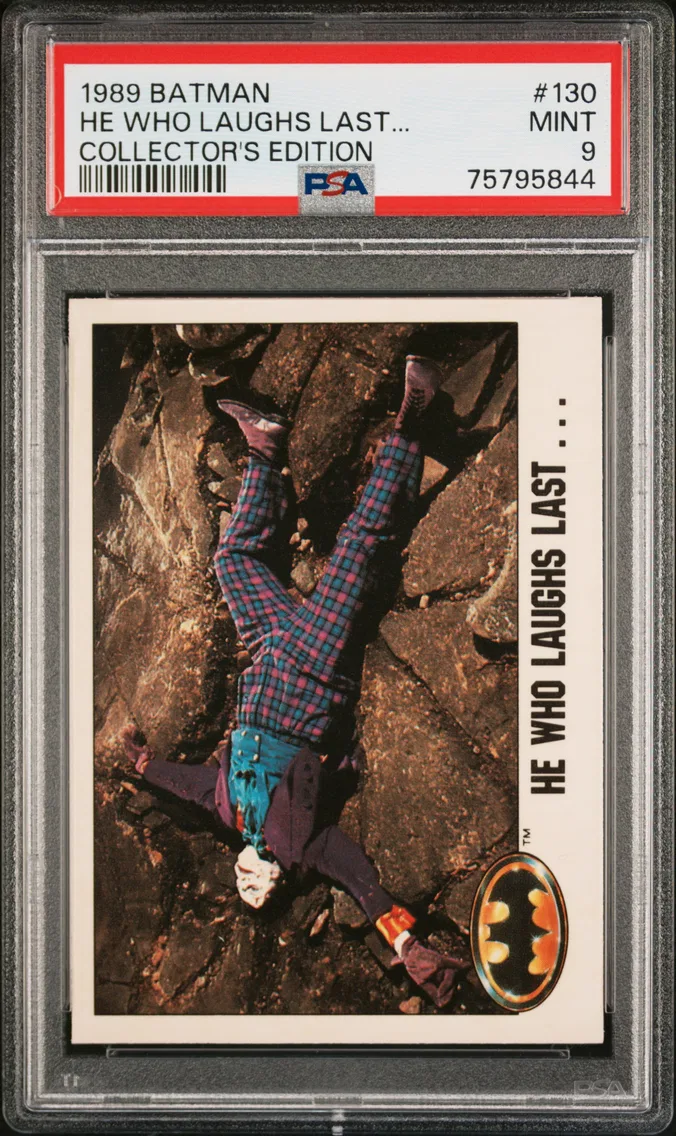 1989 #130 He Who Laughs Last... PSA 9 Batman