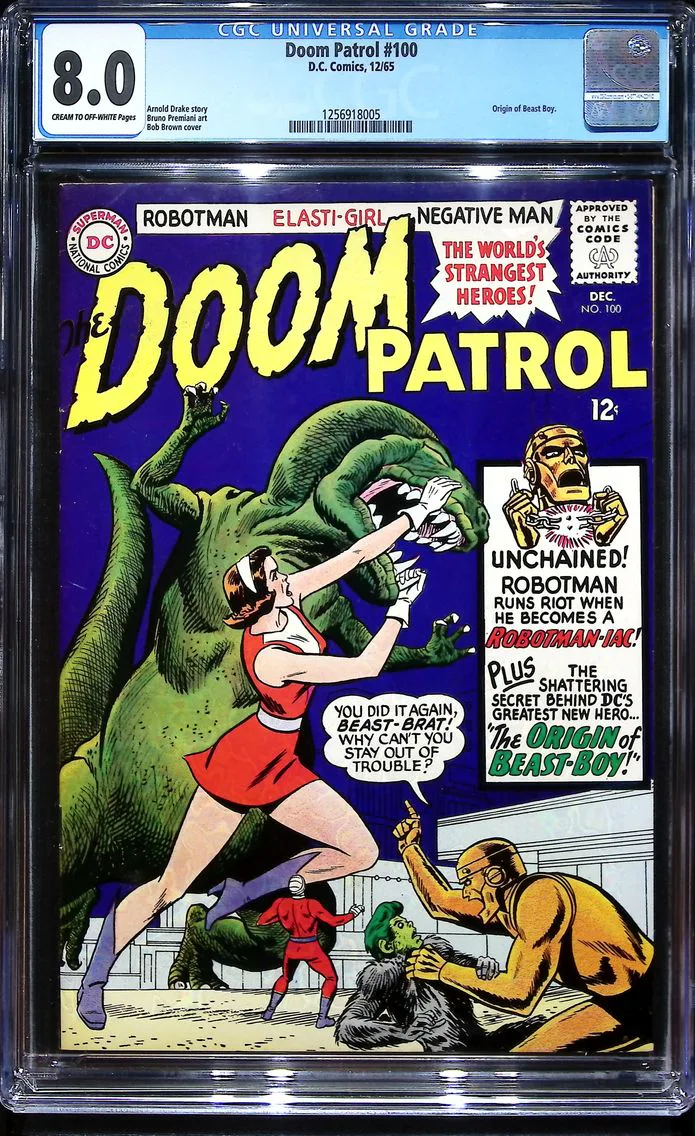 1965 Doom Patrol #100 CGC 8.0 DC Comics