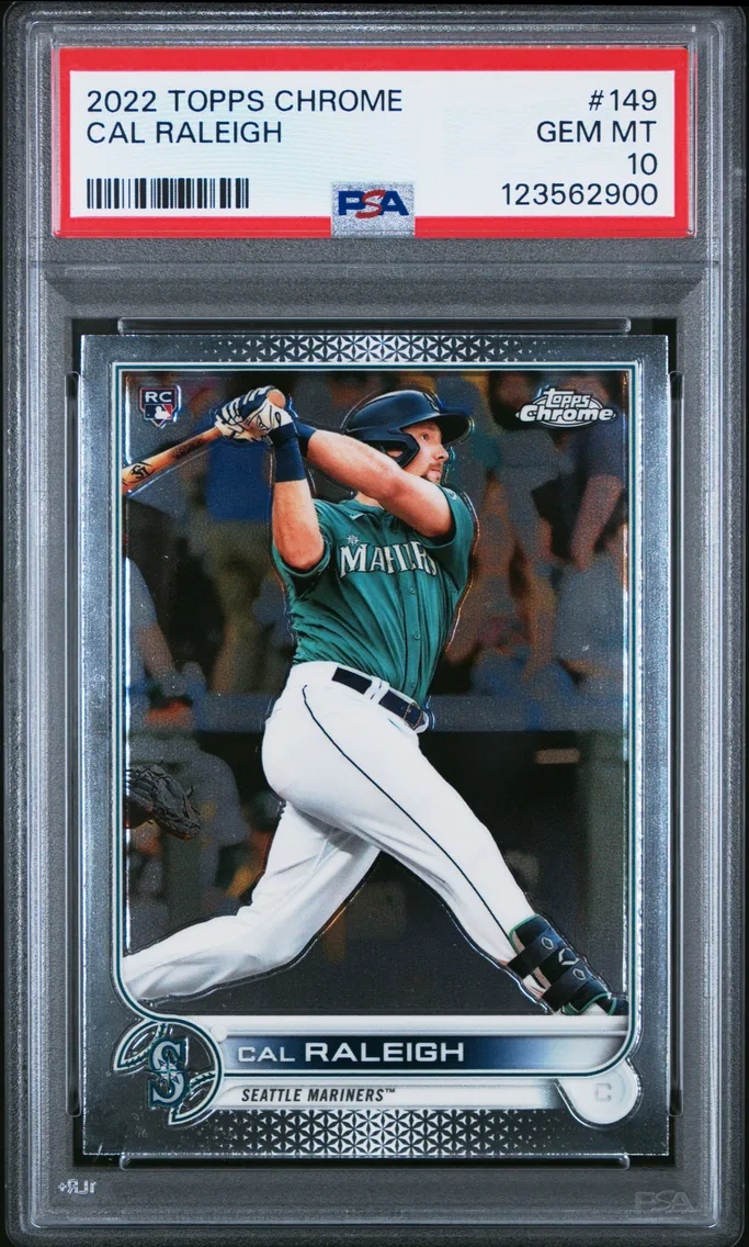 2022 #149 Cal Raleigh PSA 10 Topps Chrome