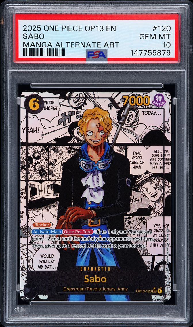 2025 #120 Sabo PSA 10 One Piece 