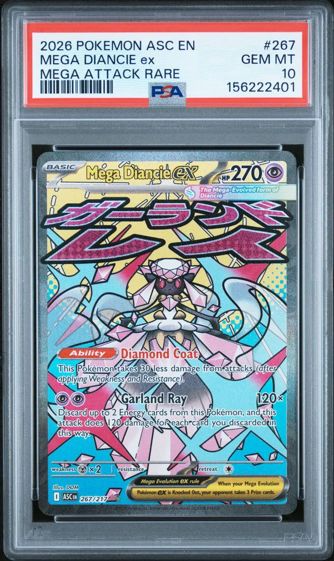 2026 #267 Mega Diancie EX PSA 10 Asc EN-Ascended Heroes