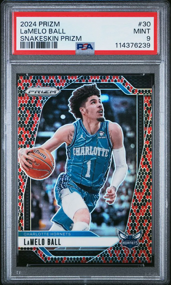 2024 #30 LaMelo Ball PSA 9 Panini Prizm