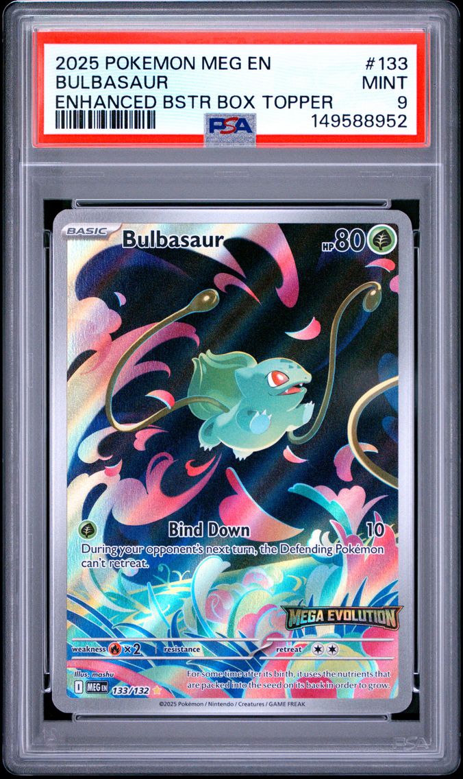 2025 #133 Bulbasaur PSA 9 Meg EN-Mega Evolution