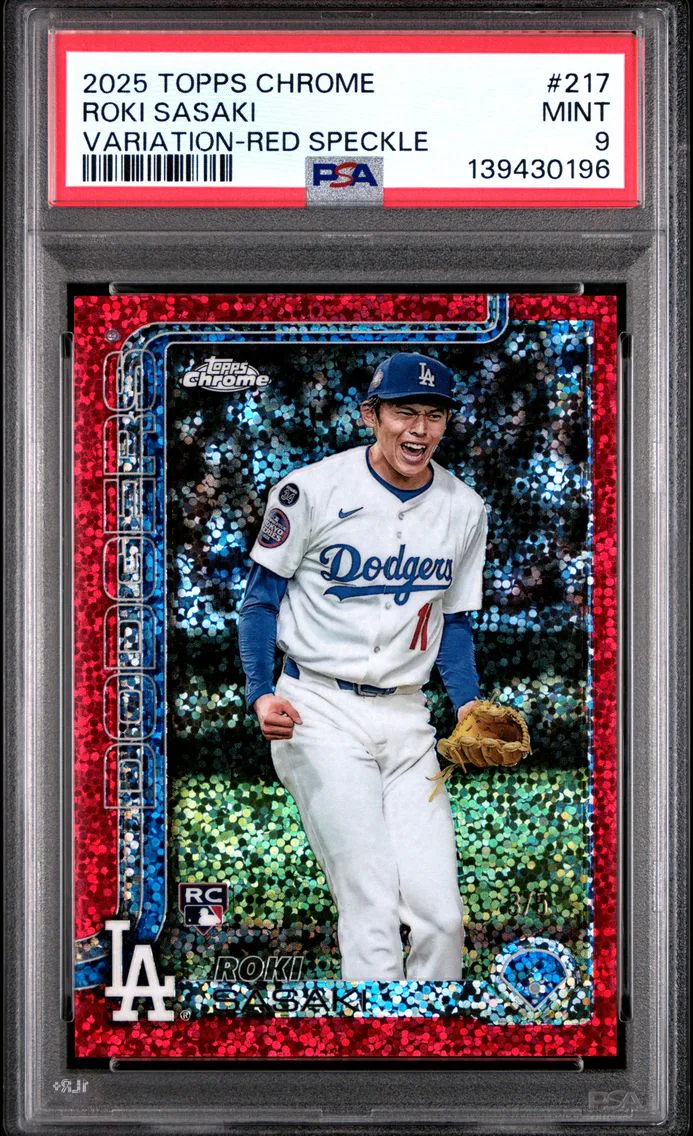 2025 #217 Roki Sasaki PSA 9 Topp