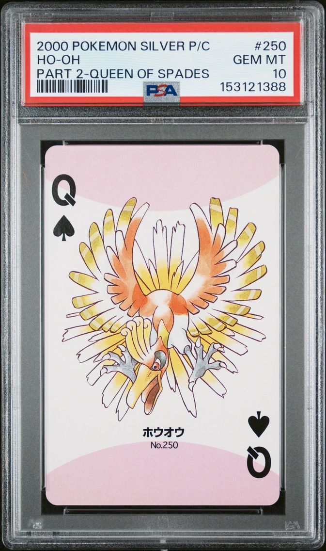 2000 #250 HO-OH PSA 10 Silver Version Part 2 Playing Cards
