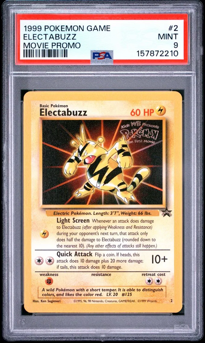 1999 #2 Electabuzz PSA 9 Game Movie