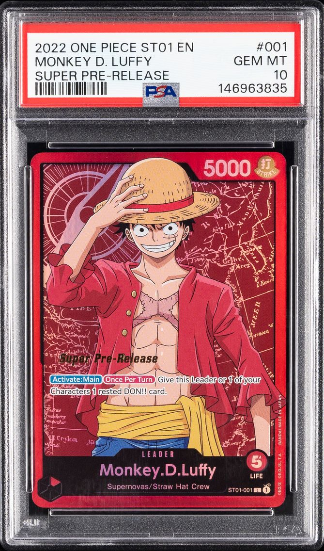2022 #001 Monkey D. Luffy PSA 10