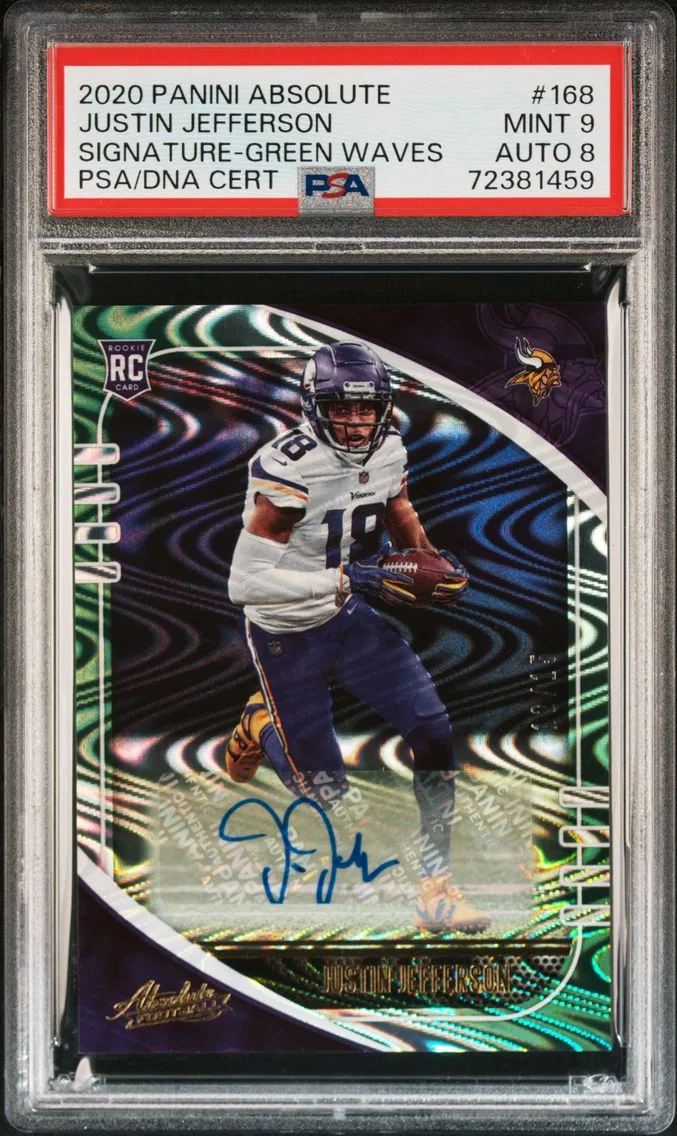 2020 #168 Justin Jefferson PSA 9 Panini Absolute