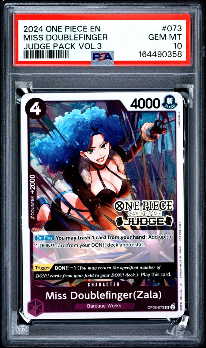 2024 #073 Miss Doublefinger PSA 10 One Piece Judge Pack Volume 3