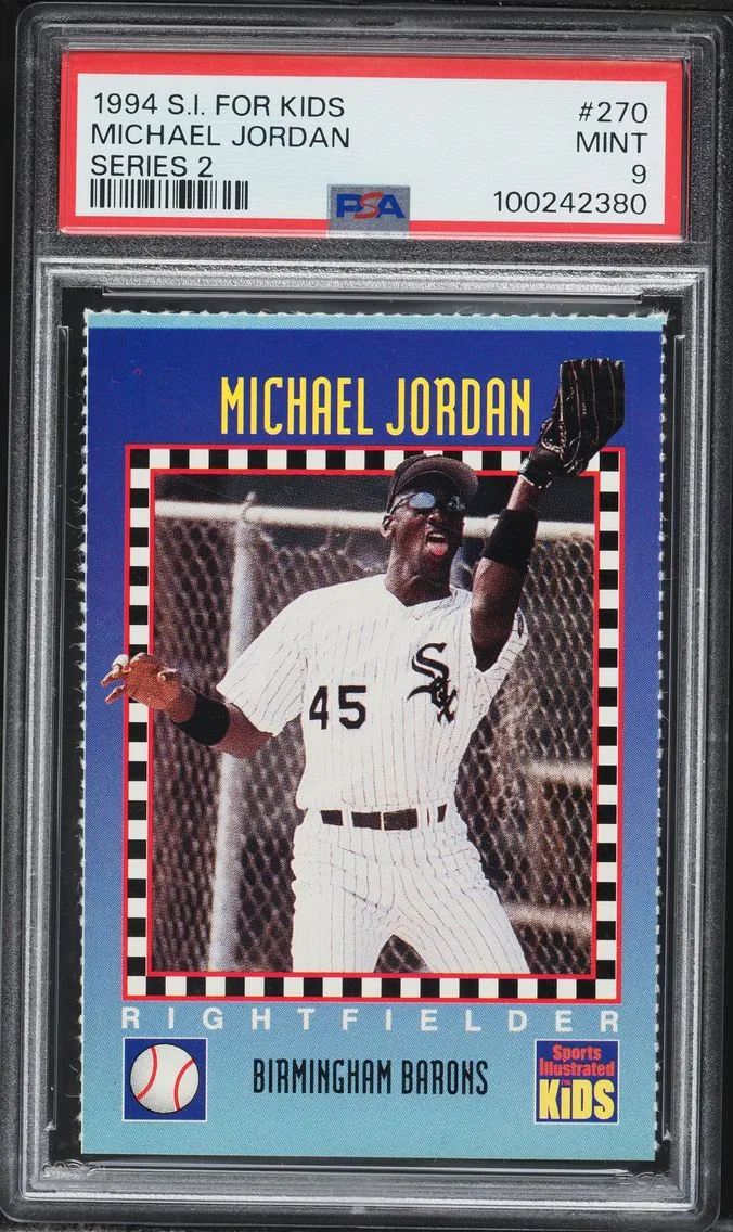 1994 #270 Michael Jordan PSA 9 S.I. for Kids Series 2 Baseball