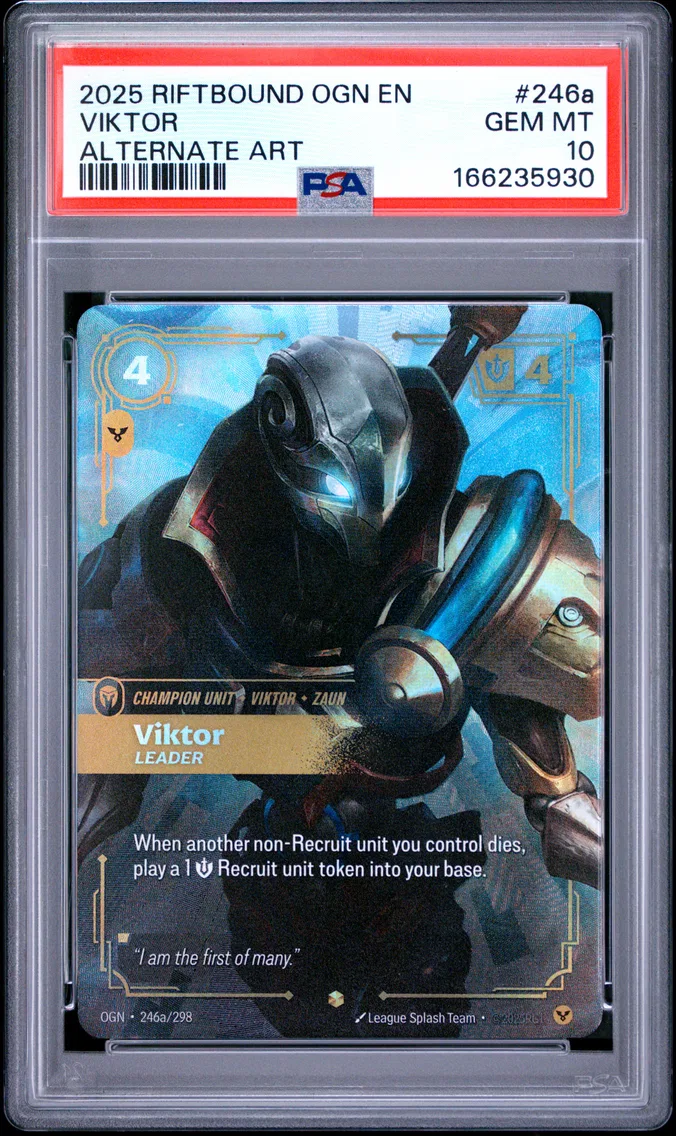 2025 #246a Viktor - Leader PSA 10 Riftbound: League of Legends Ogn-Origins