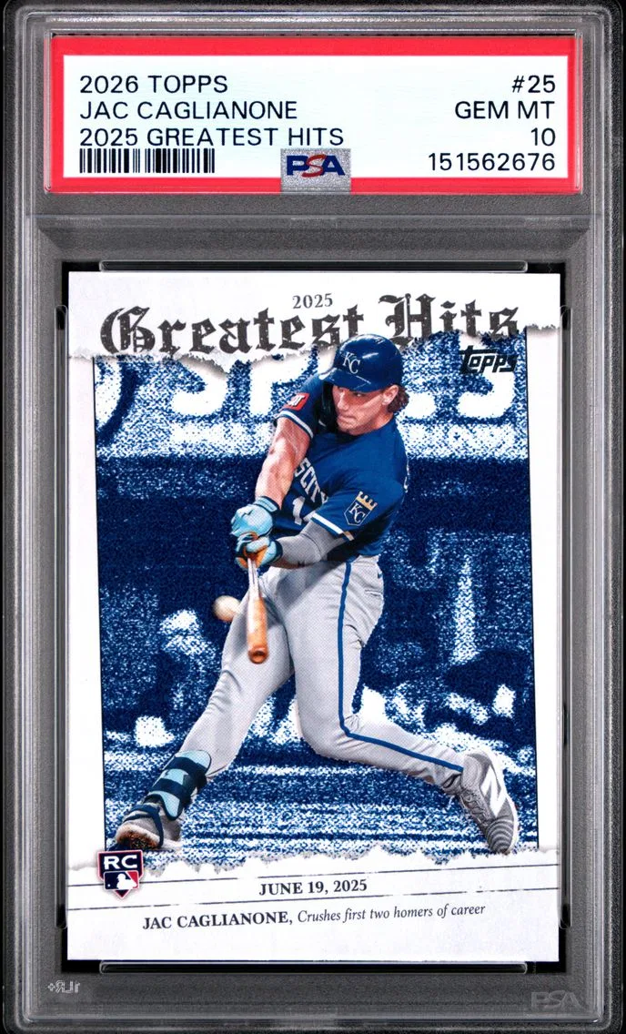 2026 #25 Jac Caglianone PSA 10 Topps 2025 Greatest Hits