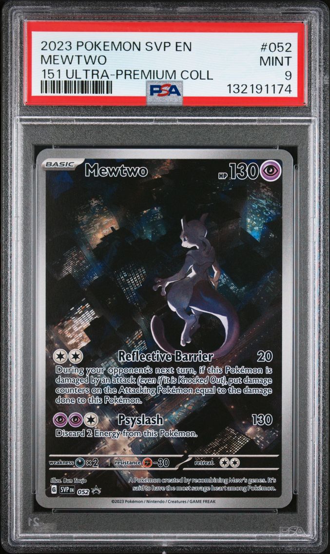 2023 #052 Mewtwo PSA 9 Svp EN-SV Black Star Promo Pokemon