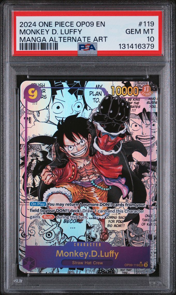 2024 #119 Monkey D. Luffy PSA 10