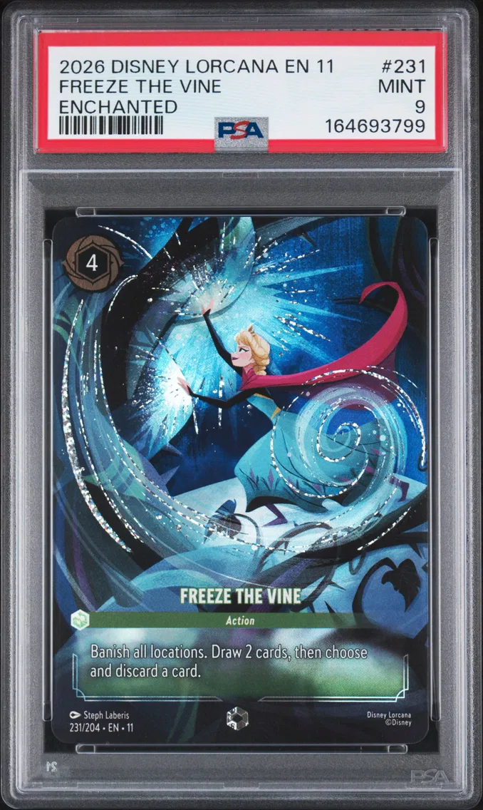 2026 #231 Freeze the Vine PSA 9 Disney Lorcana EN 11-Winterspell