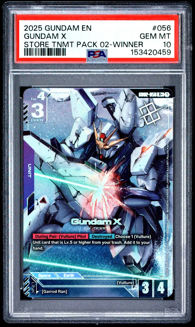 2025 #056 Gundam X PSA 10 Gundam Store Tournament Pack 02