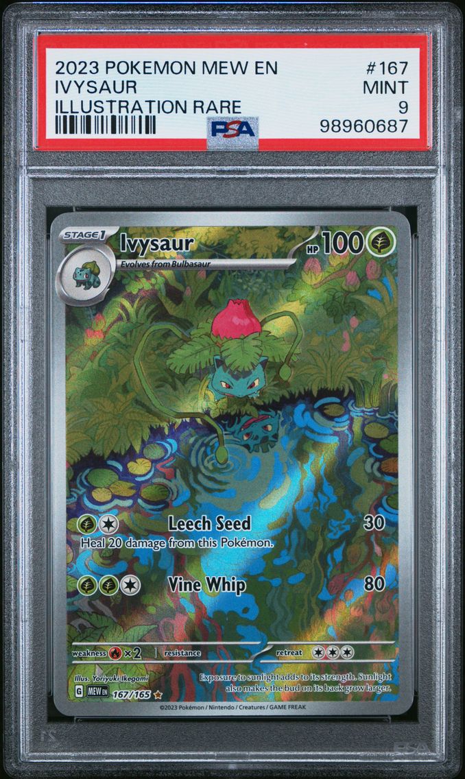 2023 #167 Ivysaur PSA 9 Mew EN-151