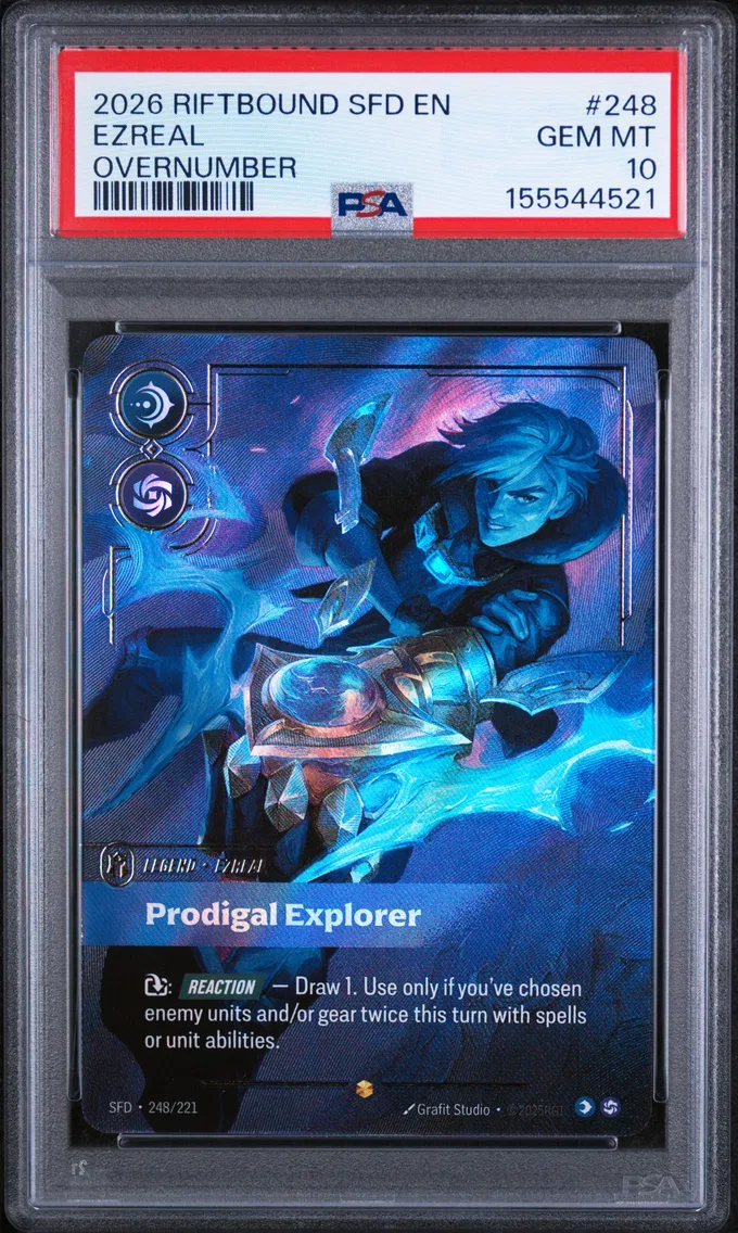 2026 #248 Ezreal - Prodigal Explorer PSA 10 Riftbound: League of Legends Sfd-Spiritforged