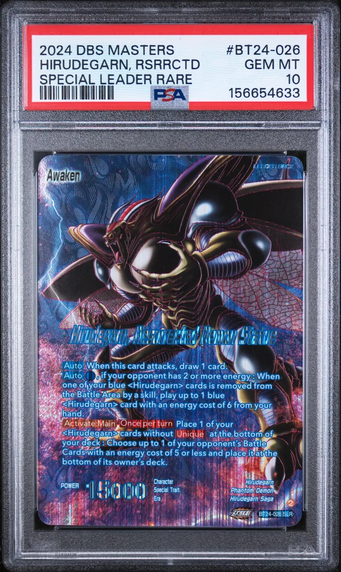2024 #BT24-026 Hirudegarn/Hirudegarn, Resurrected Demon Statue PSA 10 Dragon Ball Super Card Game Masters Series 24 Beyond Generations