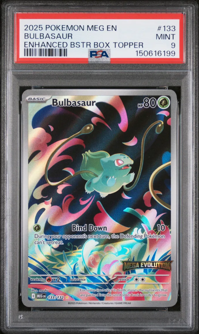 2025 #133 Bulbasaur PSA 9 Meg EN-Mega Evolution