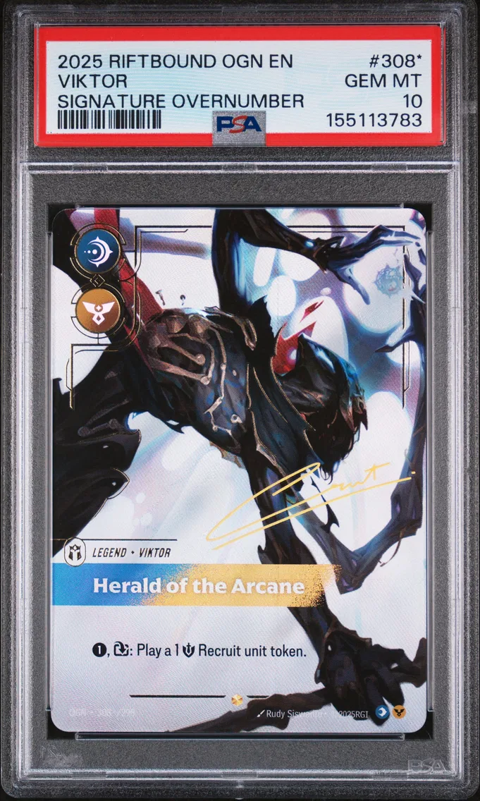 2025 #308* Viktor - Herald of the Arcane PSA 10 Riftbound: League of Legends Ogn-Origins