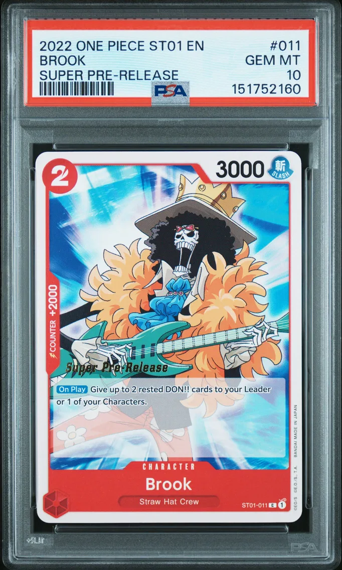 2022 #011 Brook PSA 10 One Piece Starter Deck ST01-Straw Hat Crew