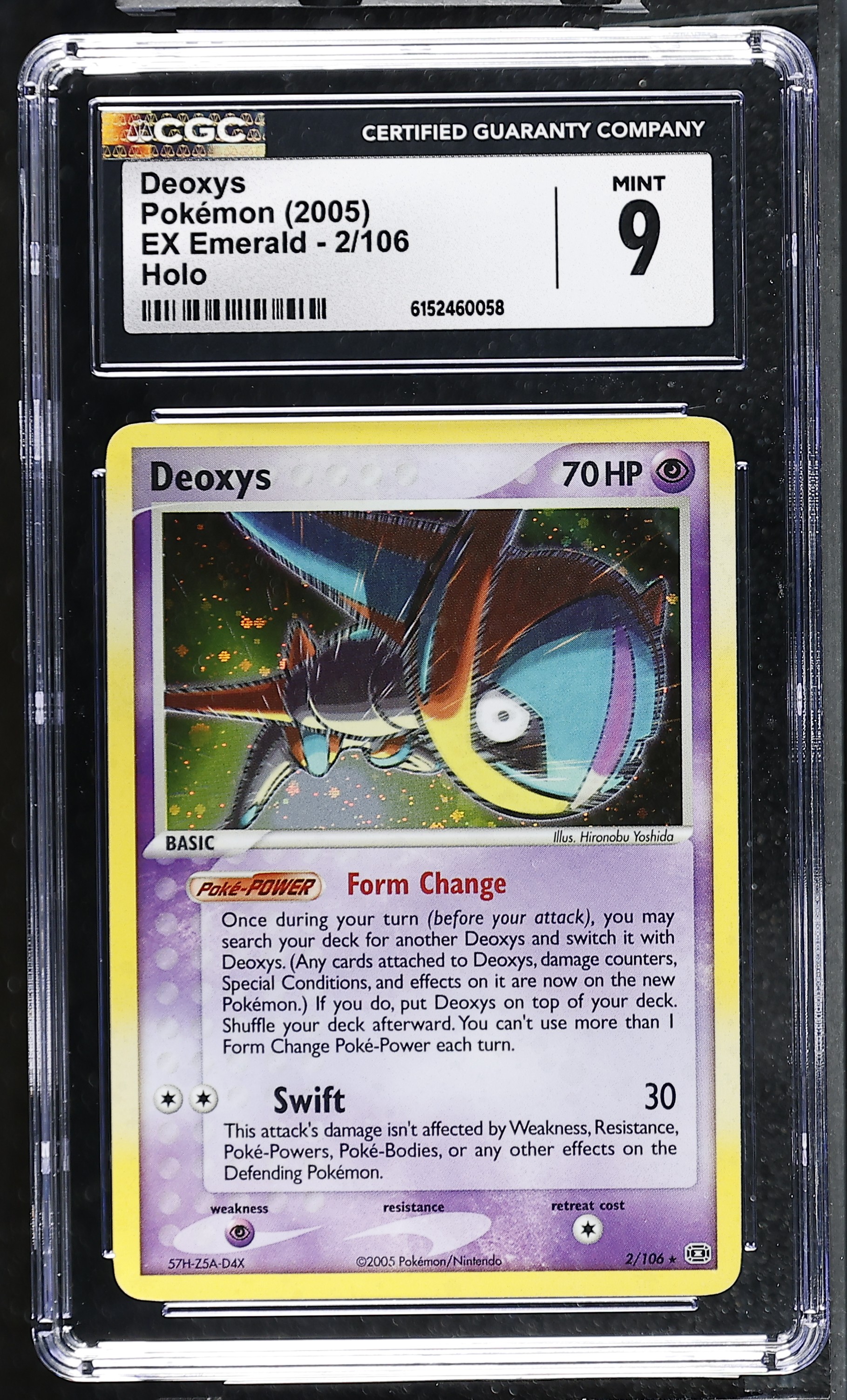 2005 #2 Deoxys CGC 9 Ex Emerald - English