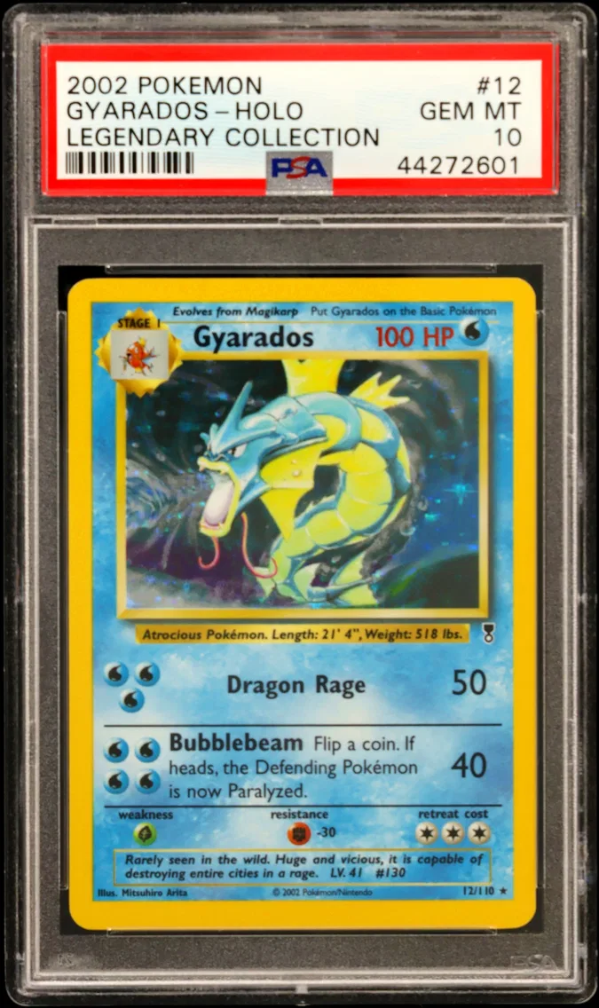 2002 #12 Gyarados-Holo PSA 10 Legendary Collection